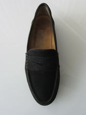 Schuh Slipper Velours schwarz Gr. 42 guter Zustand