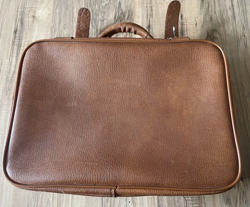 Vintage leder koffer - vintage,