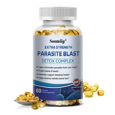 Parasite Blast Detox Body Cleanse Complex Anti PARASITE Support 120 Kapseln