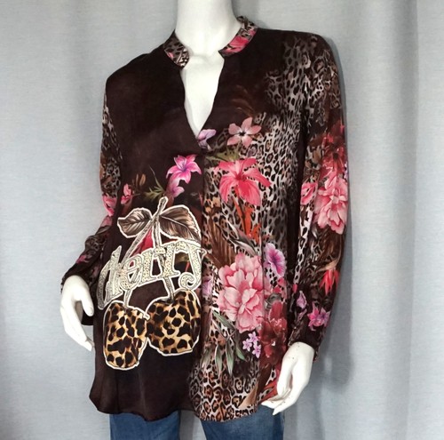 Satin tunika shirt bluse sarah - shirt,