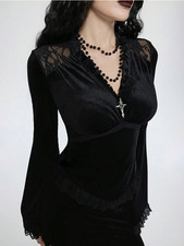 Spitze Bluse Top blumen