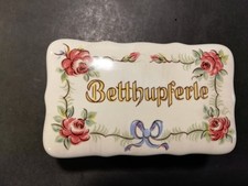 Alte Keramik Deckeldose -