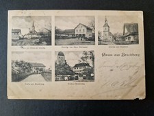 AK Gruss aus Bruckberg Handl. v. Zeno Heilmaier, Kirche, Schloss 1904 gel (B133)
