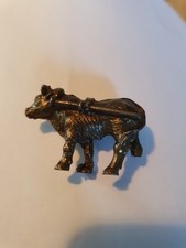 Krippenfigur Ochse Metall