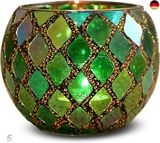 Teelichthalter Mosaik Glas