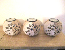 Teelicht Halter - Kugel - Sand