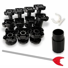 4er Set Sockelfüße 55 mm -