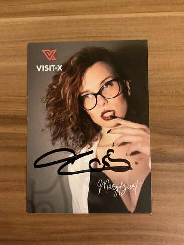 Mary autogrammkarte visit - autogrammkarte, visit-x