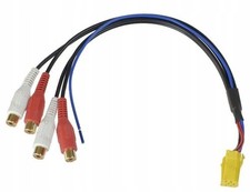 ISO Mini Adapter 6pol Line Out auf Cinch 4 Kanal Remote für VW Golf Passat Audi