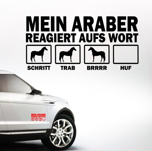 Auto aufkleber mein - mein, araber