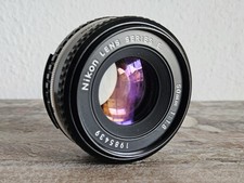 Nikon F Nikkor 50mm f1.8 Objektiv Pancake E Series Ai-S f1,8 für FA FE 2 FM3 F3