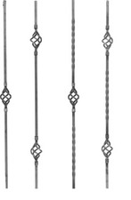 Zaunstab Zierstab Torstab Schmiedeeisen Geländerstab  12x12x950 mm STAHLCO®