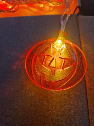 Halloween bunte lichterkette - bunte,