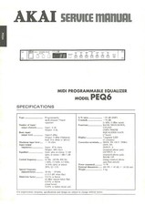 Akai PEQ-6 Service Manual