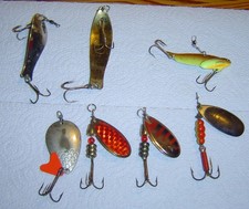 Spinner und Löffel Konvolut, Heintz, Mepps, Shakespeare etc.