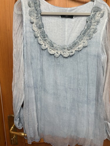 Bluse tunika hellblau 40 - bluse/tunika,,
