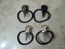 Haarschmuck Haargummi Zopfhalter Zopfgummi Gothic Punk Halloween Knochen Skull