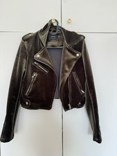 Bershka Biker Jacke | Grün |