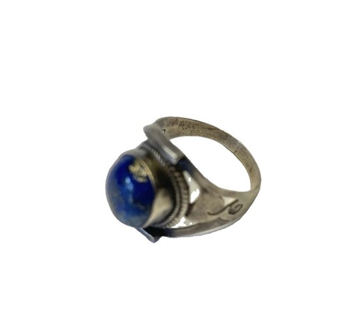 Silber ring lapislazuli - silber,