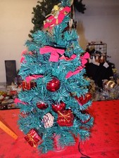 Weihnachten Tannenbaum 50cm Tisch Batterie Bunte Lichterkette LED