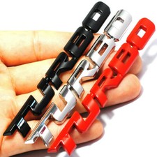 Turbo 3D Schriftzug Metall