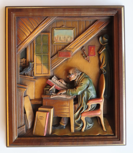 Anri holz relief - anri, wandbild