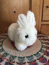 Vintage Chad Valley weißer Hase Kaninchen kleines Plüschtier Kuscheltier 6 Zoll