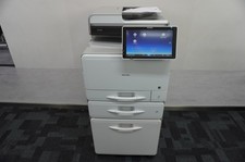 Ricoh MPC307 Farblaser-Kopierer Netzwerkdrucker Dual-Scan Fax 2 Kassetten!