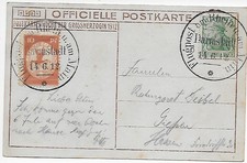 1912Flug-Post-Karte: Flugpost