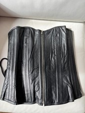 Vollbrust  Korsett Gr. M, aus echtem robusten Leder, neu, geringe Lagerspuren