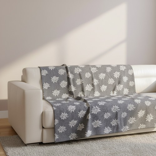 Cremefarbene wolldecke mit - cremefarbene,