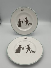 Hermes Silhouette Teller 20cm 2er Set Fine Bone China Geschirr Sammlerstück
