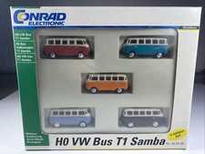 T22 CONRAD 1:87 H0 VW BUS T1 Samba  240429 Volkswagen Bulli Bus Set Bully Samba