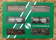 Sachsenmodelle H0 14104 Güterwagen-Set 6-tlg. Länderbahn / NEM   Epoche I