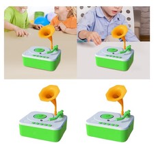 Grammophon-Plattenspieler für Kinder mit 96 Karten für Mädchen im Alter von