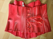 Shein Curve Lederimitat Corsage * Top kurz zum schnüren Größe XXXL * (170)