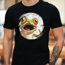 Herren T-Shirt Cartoon Frosch