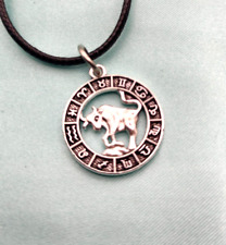 Sternzeichen Stier Anhänger mit Halskette 45cm bis 50cm