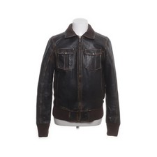 Cordon Jeans Industry, Lederjacke, Herren, Größe: M, Braun, Polyester/Leder #5HE