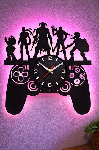 Gamer schallplattenuhr led - gamer,