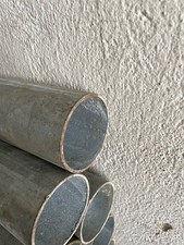 Stahlrohr 2 meter, Rundrohr , Zaun Pfosten verzinkt  Durchmesser 60,3mm  