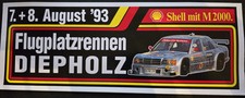 Großer Aufkleber DTM 1993 Flugplatzrennen Diepholz, Mercedes, neuwertig!