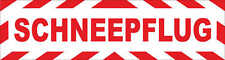 Magnetschild - Schneeflug - Magnetfolie f. Winterdienst Hausmeister Auto LKW 