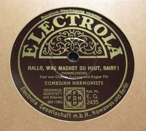 Comedian harmonists hallo was - comedian,