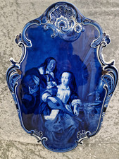 Delfter Porzellan Plakette Wandplakette von 1910 museale Qualität Top Erhaltung