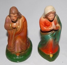 Krippenfigur, Maria und Josef Pappmache, Figur, Krippe, Weihnachten, Marolin