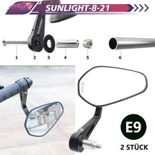2x Motorrad Lenkerendenspiegel