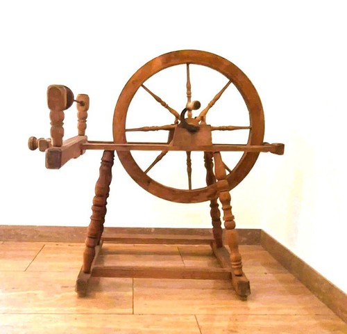Antikes spindel spinnrad - antikes,