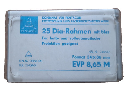 Diarahmen mit glas 75 stück - glas,