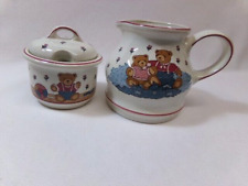 Pfalzkeramik Bärenliebe 1 kleiner Krug/Zuckerdose-handdekoriert Höhe ca 12/10 cm